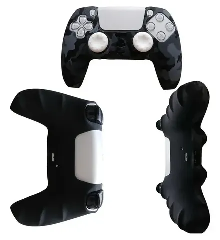 Kit Funda Control PS5 Silicona + 4 Grips Análogos