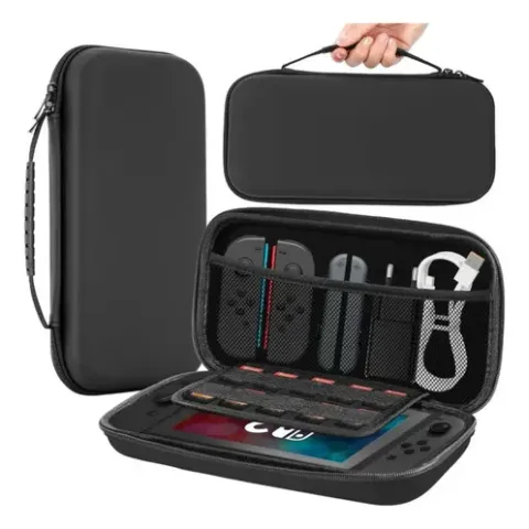 Estuche Goma Negro Rígido Switch 2