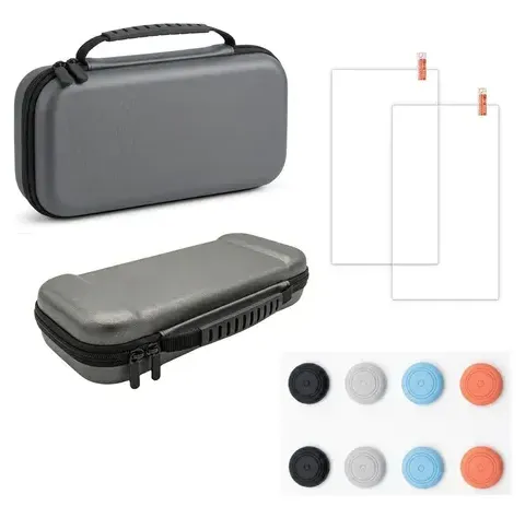 Kit Estuche EVA Lámina Vidrio Grips Switch 2