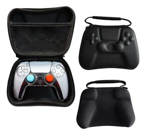 Foto 1 de Kit Estuche Rígido Funda Acrílico Grips PS5