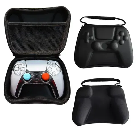 Kit Estuche Rígido Funda Acrílico Grips PS5