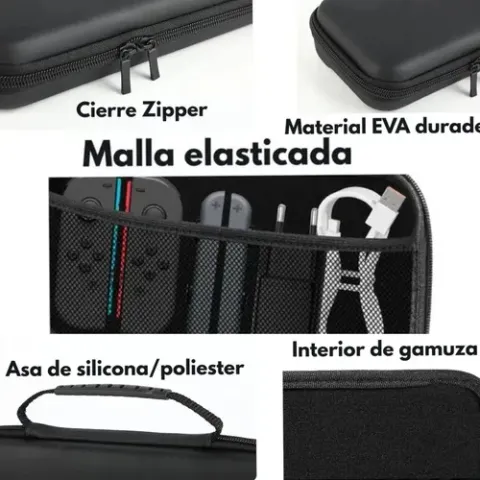 Foto 3 de Estuche Goma Negro Rígido Switch 2