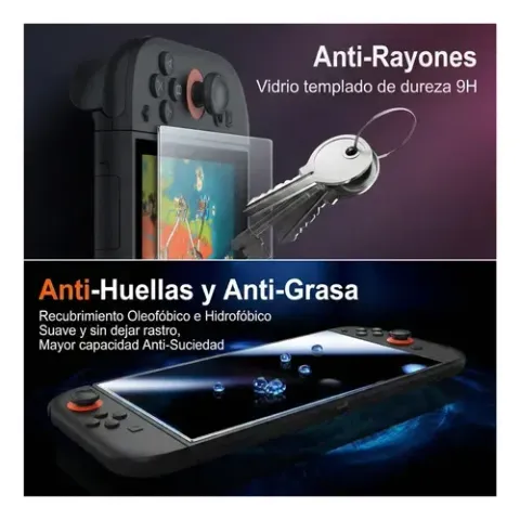 Foto 4 de Pack 2 Lámina Vidrio Templado Nintendo Switch 1