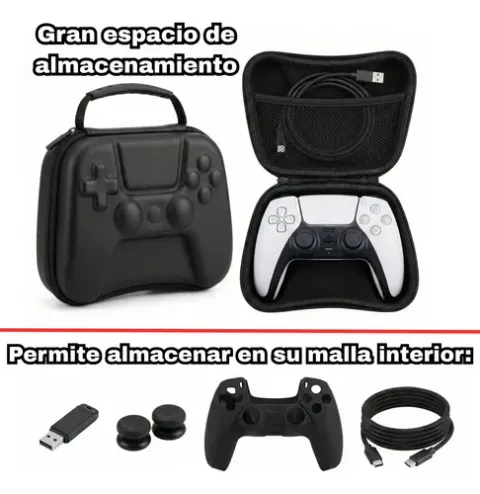 Foto 4 de Estuche Rígido Control PS5 Goma Anti Golpes