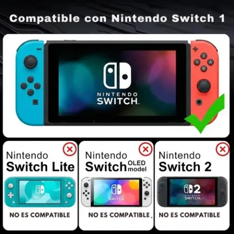 Foto 6 de Kit Estuche Goma Rígido + Vidrio Switch 1 Rojo